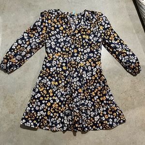 Floral Draper James dress with tie at waist size small